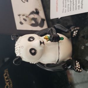 NIB Art Form Panda Enamel Box - Basi